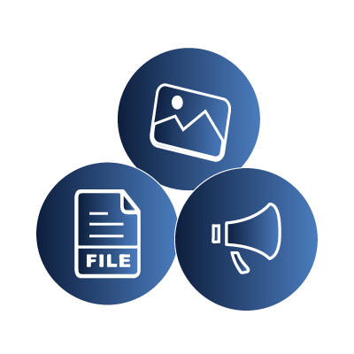 事務公告、相簿、檔案模組